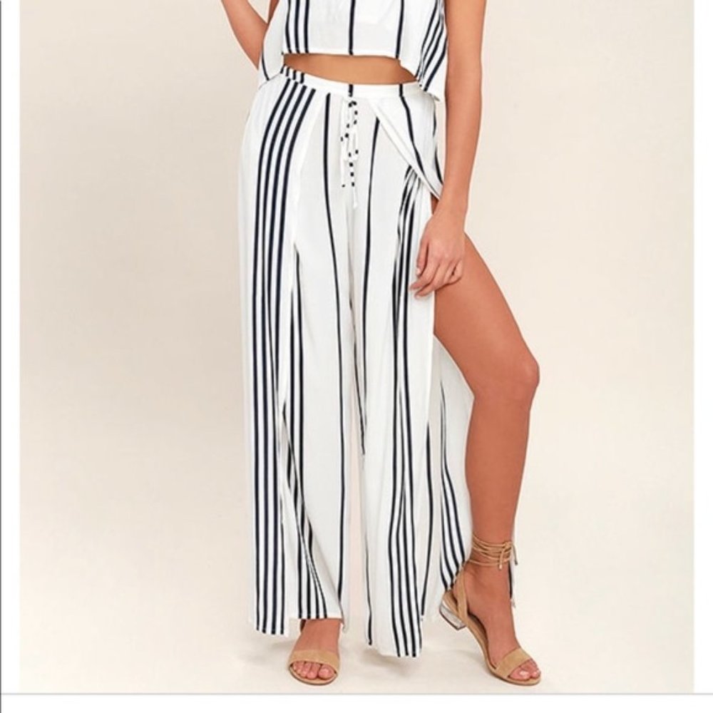Faithfull the Brand striped, wide leg pants